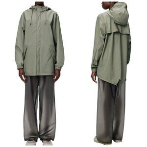 Rains Fishtail Jacket W3 Drift Large Waterproof Windproof Raincoat Unisex